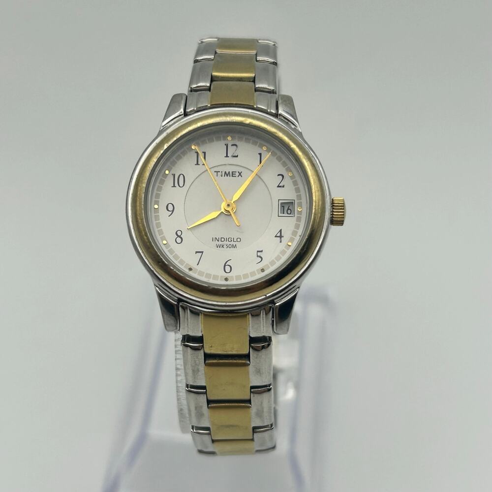Timex Two-two White Dial Indiglo 50M WR Women’s Watch Working